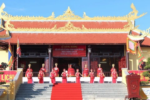 Đền thờ Quốc tổ Hùng Vương ở huyện Tân Hiệp, tỉnh Kiên Giang. (Nguồn: kiengiang.gov.vn)