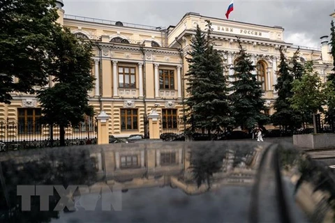 Trụ sở Ngân hàng Trung ương Nga tại thủ đô Moskva. (Ảnh: AFP/TTXVN)