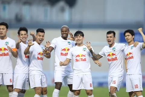 Câu lạc bộ Hoàng Anh Gia Lai tham dự AFC Champions League 2022. (Ảnh: PV/Vietnam+)