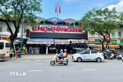 Chợ Đông Ba ở thành phố Huế, tỉnh Thừa Thiên-Huế. (Ảnh: Mai Trang/TTXVN)