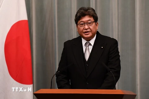 Bộ trưởng Giáo dục, Văn hóa, Thể thao, Khoa học và Công nghệ Nhật Bản Koichi Hagiuda. (Ảnh: AFP/TTXVN)