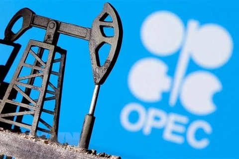 Hình ảnh 3D về biểu tượng Tổ chức Các nước xuất khẩu dầu mỏ (OPEC). (Ảnh: Reuters/TTXVN)
