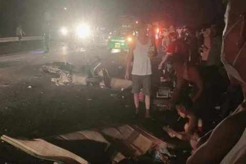 Hiện trường vụ tai nạn giao thông đặc biệt nghiêm trọng tại Bắc Ninh. (Nguồn: atgt.vn)