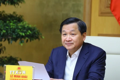 Phó Thủ tướng Lê Minh Khái làm Trưởng Ban chỉ đạo Ban chỉ đạo về triển khai thực hiện Chương trình phục hồi và phát triển kinh tế-xã hội. (Ảnh: Văn Điệp/TTXVN)