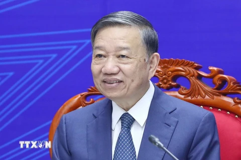 Đại tướng Tô Lâm, Ủy viên Bộ Chính trị, Bộ trưởng Bộ Công an. (Ảnh: Phạm Kiên/TTXVN)