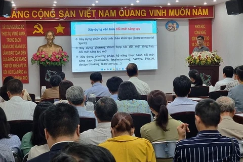 Toàn cảnh hội nghị thúc đẩy hoạt động đổi mới sáng tạo khu vực công tại Thành phố Hồ Chí Minh. (Nguồn: thoibaotaichinhvietnam.vn)