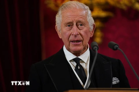 Vua Charles III tại thủ đô London, Anh, ngày 10/9 vừa qua. (Ảnh: AFP/TTXVN)