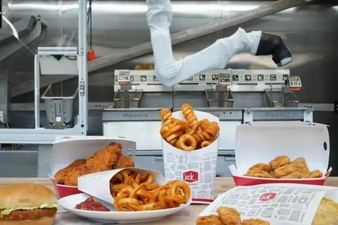 Miso Robotics đã hợp tác với một số nhà hàng ăn nhanh như Jack in the Box. (Nguồn: Miso Robotics)