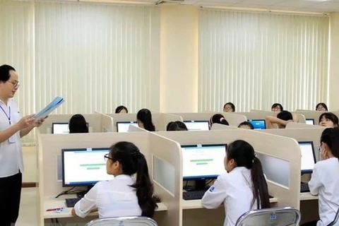 Đại học Quốc gia Hà Nội tổ chức thi đánh giá năng lực. (Ảnh: TTXVN)