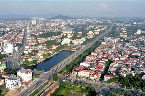 Một góc thành phố Vĩnh Yên, tỉnh Vĩnh Phúc. (Ảnh: Hoàng Hùng/TTXVN)