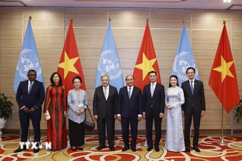 Hình ảnh Lễ kỷ niệm 45 năm Việt Nam gia nhập Liên hợp quốc