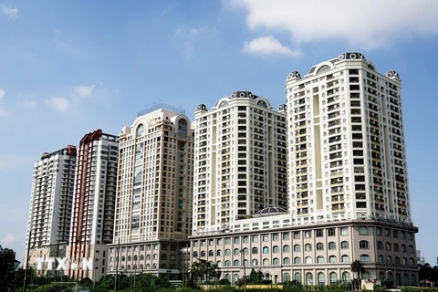 Khu chung cư căn hộ cao cấp trên đường Lê Đại Hành, quận 10, Thành phố Hồ Chí Minh. (Ảnh: Hồng Đạt/TTXVN)