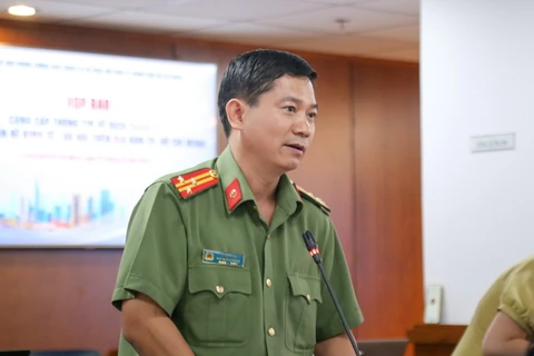 Thượng tá Lê Mạnh Hà, Phó Trưởng phòng Tham mưu Công an Thành phố Hồ Chí Minh. (Nguồn: tuoitre.vn)