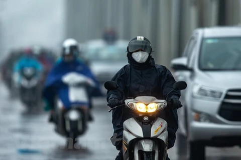 Trời mưa, có sương mù và sương mù nhẹ rải rác. (Ảnh: Minh Sơn/Vietnam+)