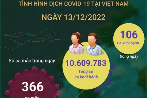[Infographics] Tình hình dịch COVID-19 tại Việt Nam ngày 13/12