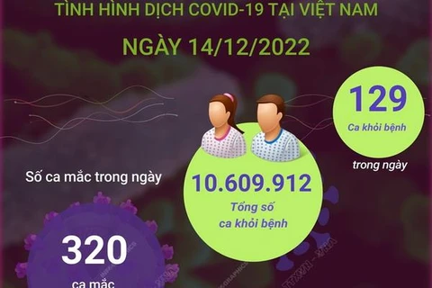 [Infographics] Tình hình dịch COVID-19 tại Việt Nam ngày 14/12