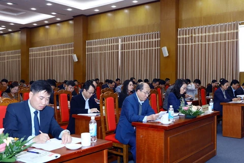 Các đại biểu dự Hội nghị tổng kết tác kiểm tra, giám sát năm 2022, triển khai nhiệm vụ năm 2023 của Ủy ban Kiểm tra Tỉnh ủy Bắc Giang. (Nguồn: Báo Bắc Giang)