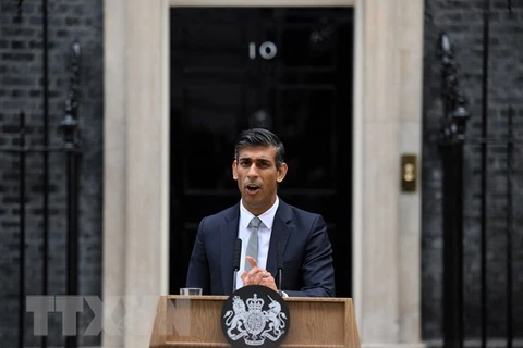Thủ tướng Anh Rishi Sunak. (Ảnh: AFP/TTXVN)