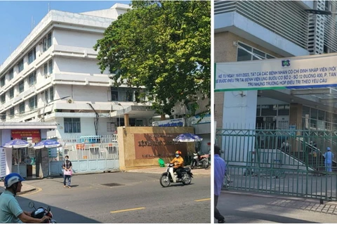 Bệnh viện Ung bướu cơ sở 1 (quận Bình Thạnh) đã chuyển sang cơ sở mới nhưng “cò” ở cơ sở cũ vẫn hoạt động. (Nguồn: Sở Y tế thành phố cung cấp)