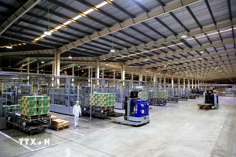 Nhà máy sữa Việt Nam (Vinamilk) ở Khu công nghiệp Mỹ Phước, thị xã Bến Cát, tỉnh Bình Dương. (Ảnh: Hồng Đạt/TTXVN)