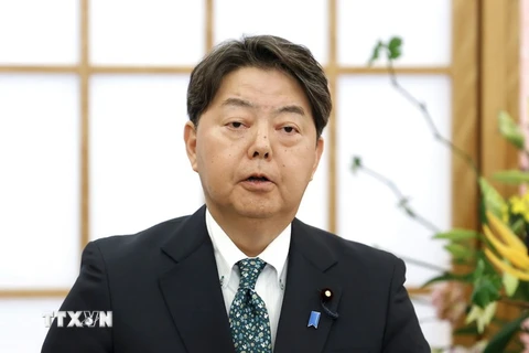 Ngoại trưởng Nhật Bản Yoshimasa Hayashi. (Ảnh: Kyodo/TTXVN)