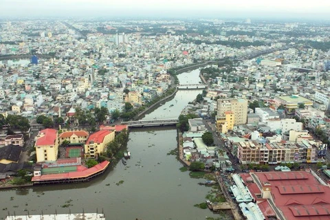 Một góc quận Ninh Kiều, trung tâm thành phố Cần Thơ. (Ảnh: Duy Khương/TTXVN)