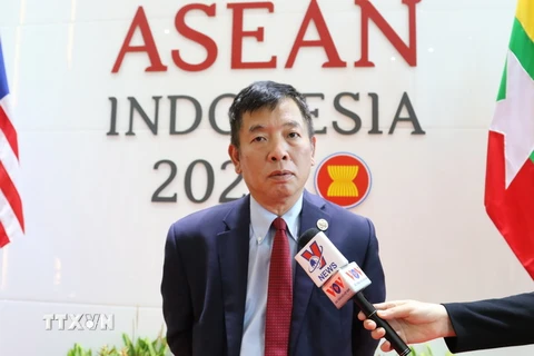 Đại sứ Vũ Hồ, Quyền Trưởng SOM ASEAN. (Ảnh: Đào Trang/TTXVN)