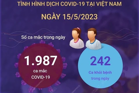 [Infographics] Cập nhật tình hình dịch COVID-19 ở Việt Nam ngày 15/5