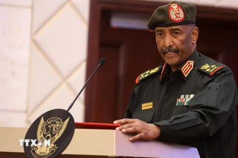 Tổng tư lệnh Các Lực lượng Vũ trang Sudan, Tướng Abdel-Fattah Al-Burhan. (Ảnh: AFP/TTXVN)