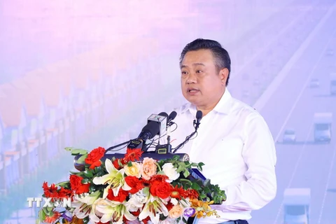 Chủ tịch UBND thành phố Hà Nội Trần Sỹ Thanh. (Ảnh: Văn Điệp/TTXVN)