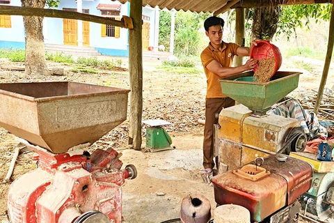 Máy xay xát - “phương tiện công nghiệp hóa” đầu tiên xuất hiện trên bản Sinh Trên, xã Thượng Cửu, giúp người dân giảm công sức lao động, cải thiện chất lượng đời sống. (Nguồn: báo Phú Thọ)