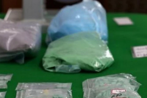 Nhiều loại ma túy bị thu giữ trong các cuộc truy quét gần đây của cảnh sát. (Nguồn: Yonhap)