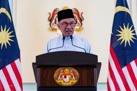 Thủ tướng Malaysia Anwar Ibrahim. (Ảnh: THX/TTXVN)