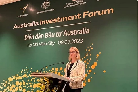 Bà Sarah Hooper, Tổng lãnh sự Australia tại Thành phố Hồ Chí Minh. (Nguồn: Đài Tiếng nói Nhân dân TP Hồ Chí Minh) 