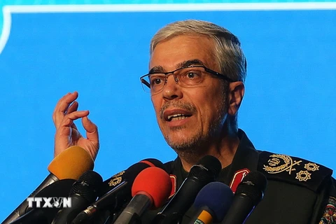 Tham mưu trưởng Lực lượng Vũ trang Iran Mohammad Bagheri. (Ảnh: AFP/TTXVN)