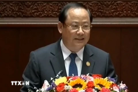 Thủ tướng Lào Sonexay Siphandone. (Ảnh: THX/TTXVN)