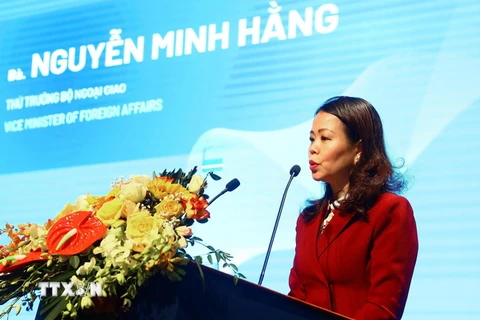 Thứ trưởng Bộ Ngoại giao Nguyễn Minh Hằng. (Ảnh: Lâm Khánh/TTXVN)