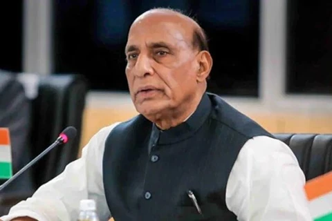 Bộ trưởng Quốc phòng Ấn Độ Rajnath Singh. (Ảnh: PTI)