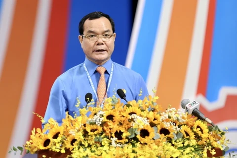 Chủ tịch Tổng Liên đoàn Lao động Việt Nam Nguyễn Đình Khang. (Ảnh: Thanh Vũ/TTXVN)