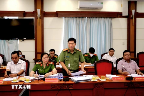 Thượng tá Lê Mạnh Hà, Phó Trưởng Phòng Tham mưu - Công an Thành phố Hồ Chí Minh. (Ảnh: Thành Chung/TTXVN)