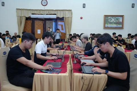 Các đội thi đấu tại Đấu trường An toàn Thông tin - Security Bootcamp 2023, tháng Chín vừa qua. (Ảnh: P.V/Vietnam+)