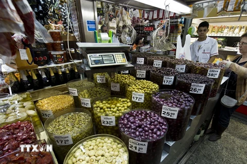 Một chợ ở Sao Paulo tại Brazil. (Ảnh: AFP/TTXVN)