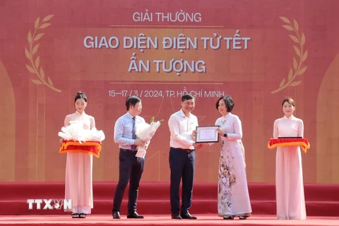 Báo Điện tử VietnamPlus đoạt giải A hạng mục "Giao diện điện tử Tết ấn tượng" 