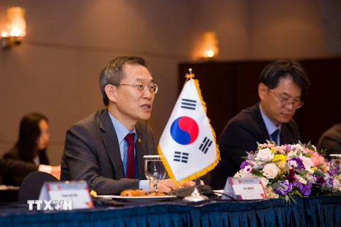 Bộ trưởng Khoa học và Công nghệ thông tin Hàn Quốc Lee Jong-ho. (Ảnh: Khánh Vân/TTXVN)