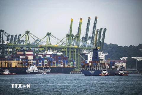 Bến tàu Pasir Panjang ở Singapore. (Ảnh: THX/TTXVN)