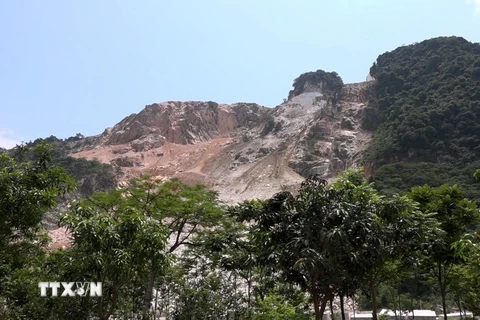 Toàn tỉnh Yên Bái hiện có 109 mỏ được cấp giấy phép khai thác. (Ảnh: TTXVN phát)