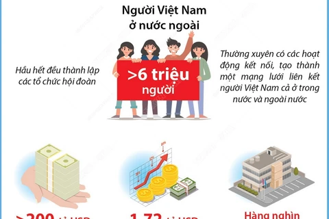 Người Việt ở nước ngoài đầu tư 421 dự án với tổng vốn đăng ký 1,72 tỷ USD