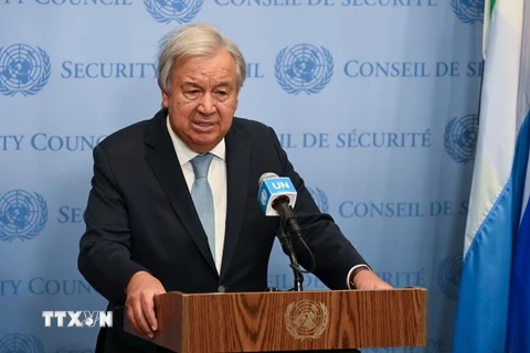 Tổng thư ký Liên hợp quốc Antonio Guterres. (Ảnh: THX/TTXVN)