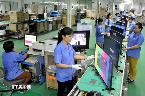 Lao động Việt Nam làm việc trong doanh nghiệp FDI. (Ảnh minh hoạ: TTXVN)
