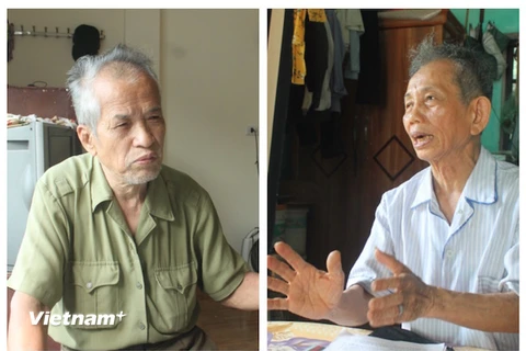 Hai ông lão chống tham nhũng ở Bắc Ninh. (Ảnh: PV/Vietnam+)